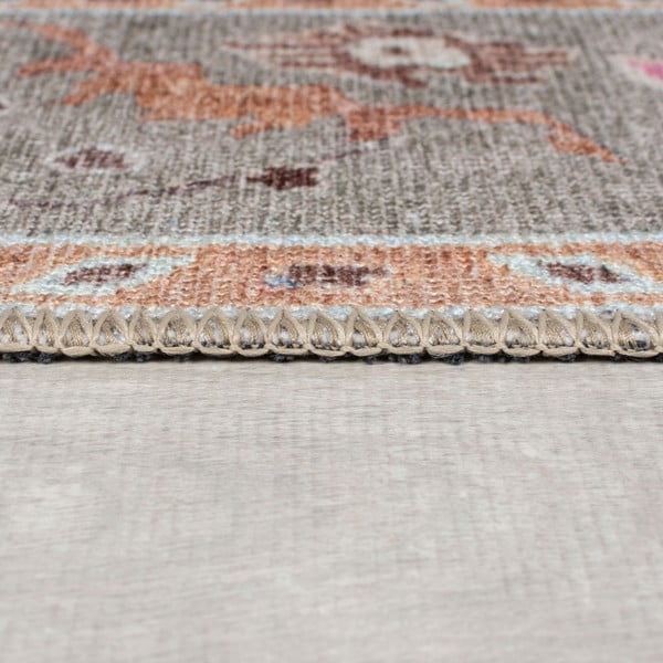 Jasnozielony dywan odpowiedni do prania 190x290 cm Una Floral – Flair Rugs-image-4