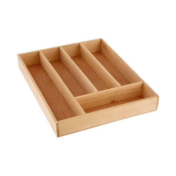 Drewniany organizer na sztućce do szuflady w naturalnym kolorze 30 x 38 cm – Premier Housewares-image-2