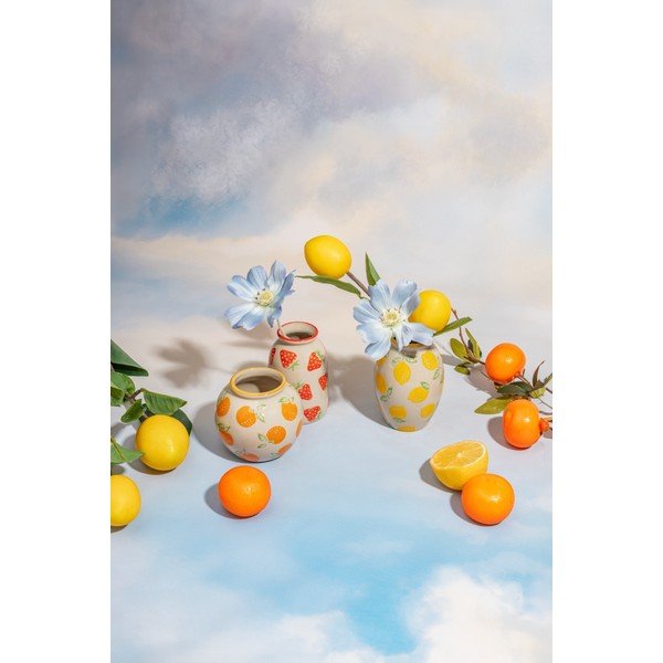 Kamionkowe wazony zestaw 3 szt. (wysokość 9,5 cm) Fruit – Sass & Belle-image-2