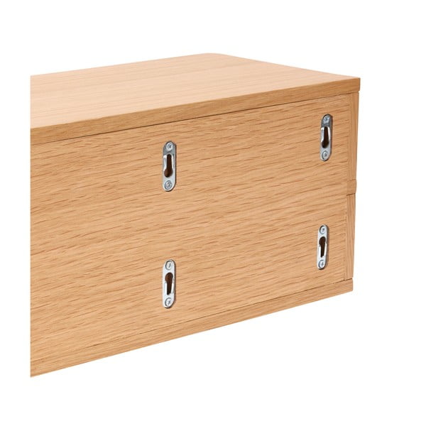 Wisząca szafka nocna z półką w dekorze dębu Öppen – Hübsch-image-4