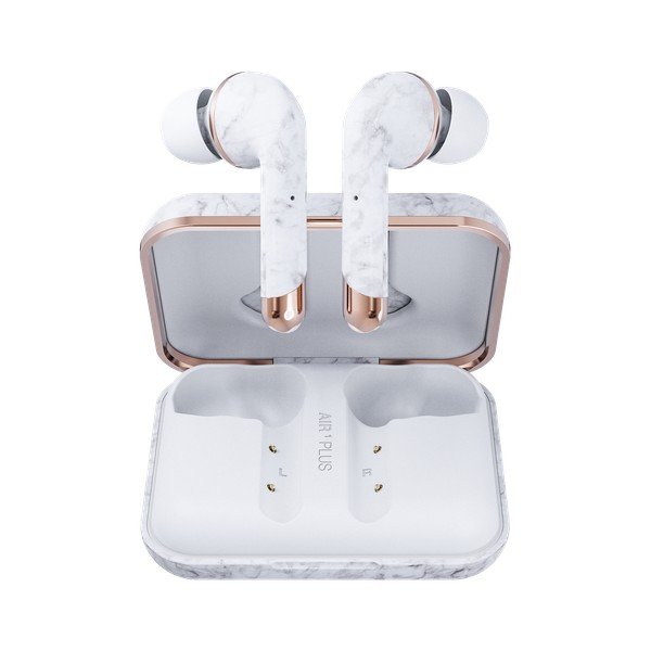Bezprzewodowe słuchawki w kolorze białego marmuru Happy Plugs Air 1 Plus In-Ear-image-3