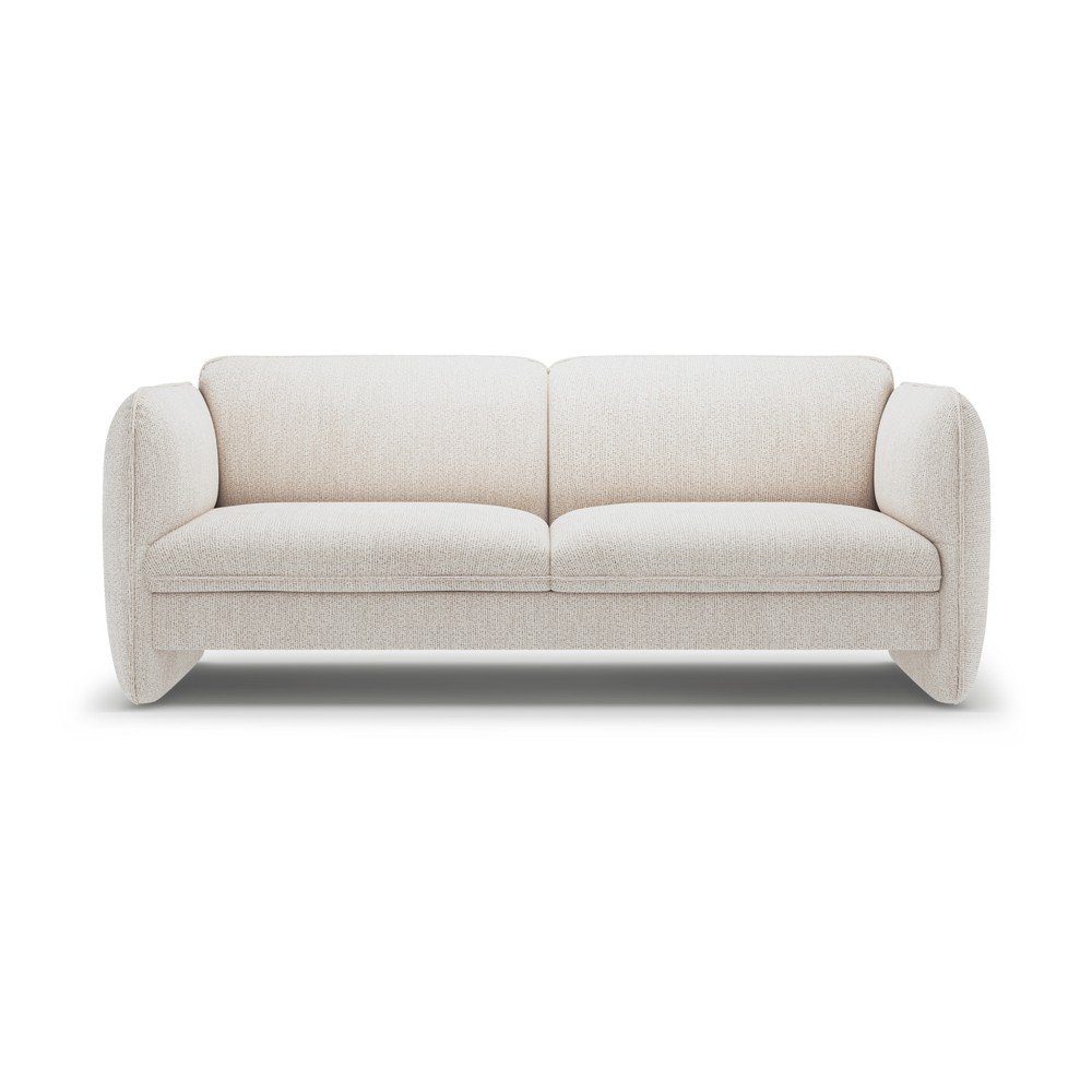 Kremowa sofa z tkaniny szenilowej 204 cm Georgia – Micadoni