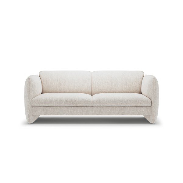 Kremowa sofa z tkaniny szenilowej 204 cm Georgia – Micadoni 