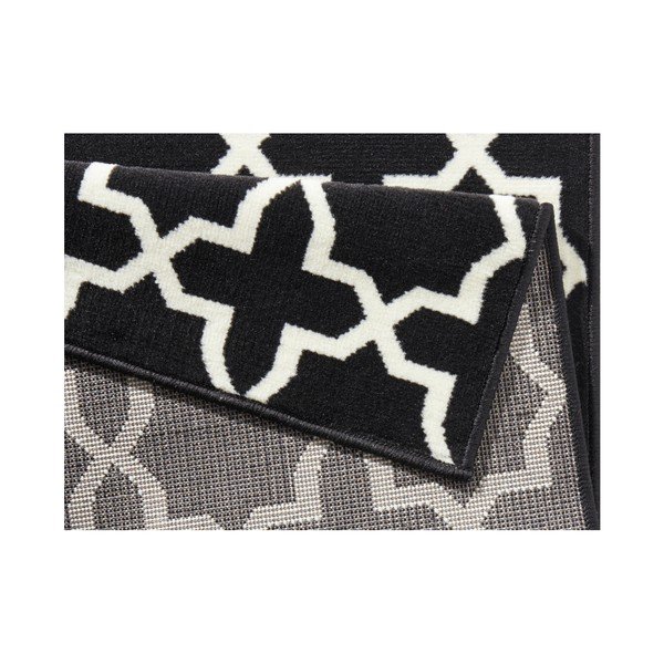 Czarno-biały chodnik Hanse Home Basic Glam, 80x350 cm-image-3