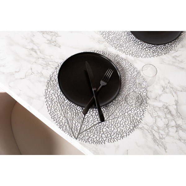 Mata stołowa w kolorze srebra Tiseco Home Studio, ⌀ 38 cm-image-1