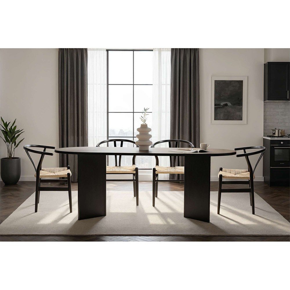 Stół z matowym wykończeniem 90x200 cm Sabella – Kalune Design (zdjęcie 6)