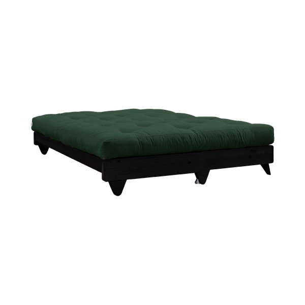 Sofa rozkładana z ciemnozielonym pokryciem Karup Design Fresh Black/Forest Green-image-4