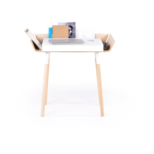 Białe biurko z 1 szufladą EMKO My Writing-image-2