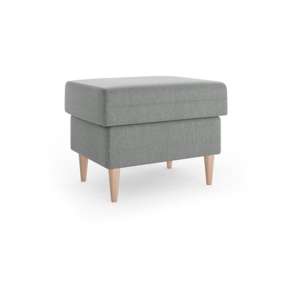 Szary puf Mazzini Sofas Aubrieta, 60x45 cm