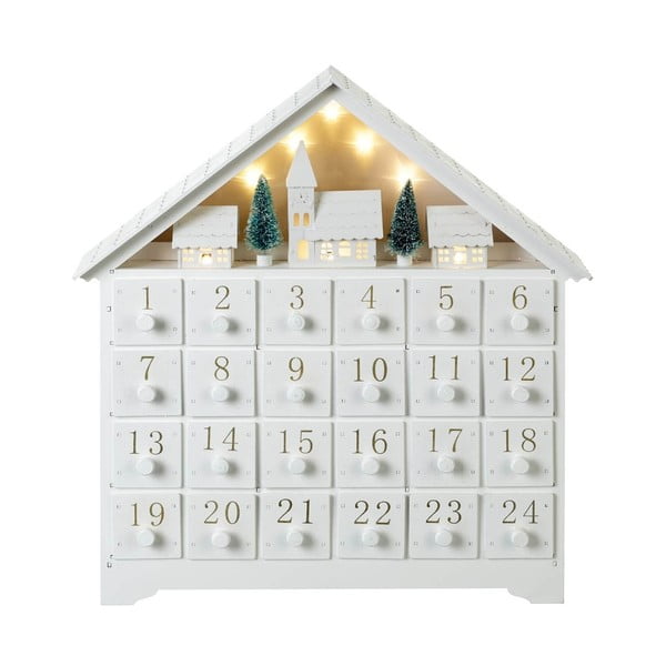 Kalendarz adwentowy ze światełkami LED Parlane, wys. 36 cm