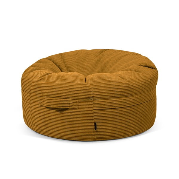 Musztardowy sztruksowy worek do siedzenia Roll 105 – SLOWDOWN