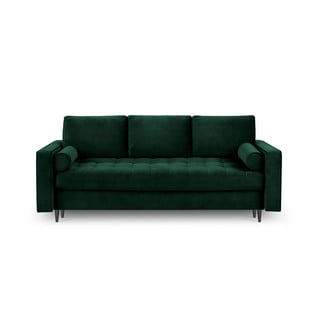 Zielona aksamitna rozkładana sofa Milo Casa Santo