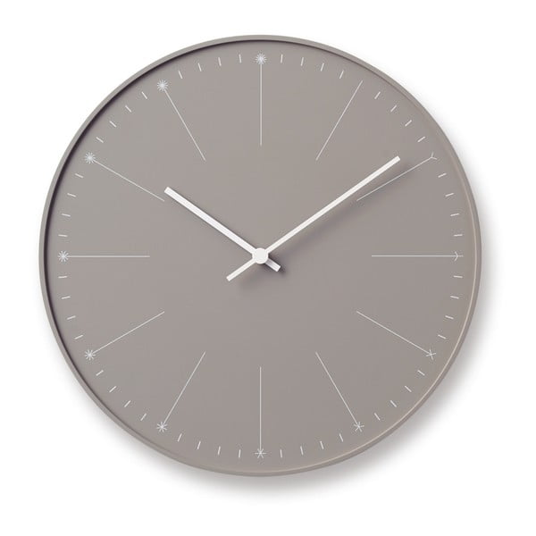Beżowy zegar Lemnos Clock Dandelion, ⌀ 29 cm