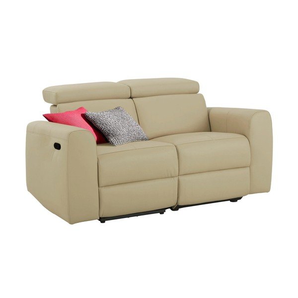 Biała sofa z imitacji skóry 158 cm Capena – Støraa-image-2