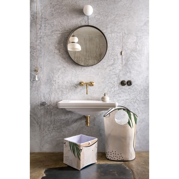 Beżowe pudełko z mikrowłókna Butter Kings Abstract Dark, 32 l-image-1