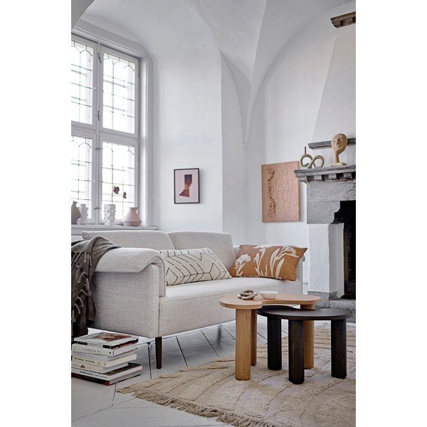 Ciemnobrązowy stolik z litego drewna kauczukowego 36x53 cm Luppa – Bloomingville-image-1