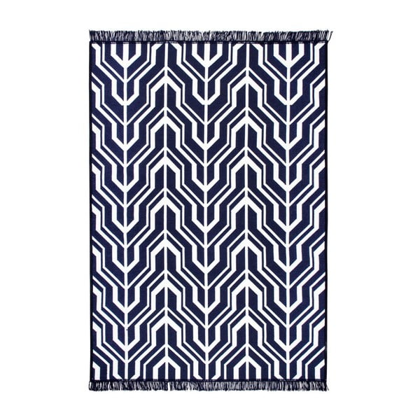 Niebiesko-biały dywan dwustronny Cihan Bilisim Tekstil Herakles, 140x215 cm