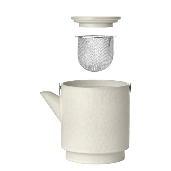 Kremowy kamionkowy dzbanek do herbaty z sitkiem 1 l Makoto – Blomus-image-2