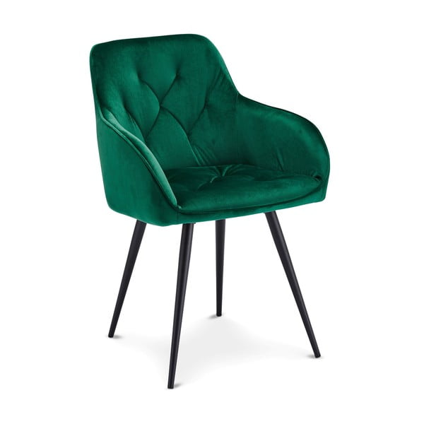 Zielone aksamitne krzesła zestaw 2 szt. Nadja – Furnhouse