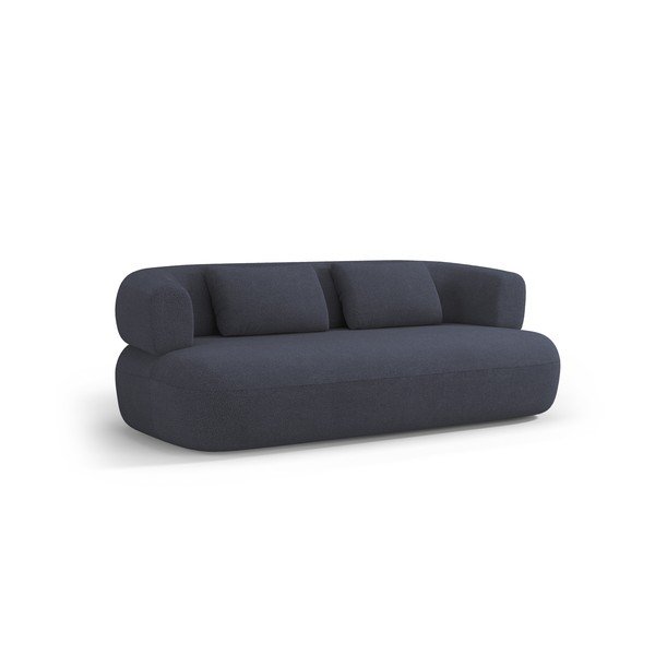 Ciemnoniebieska sofa z materiału bouclé 178 cm Jenny – Micadoni 