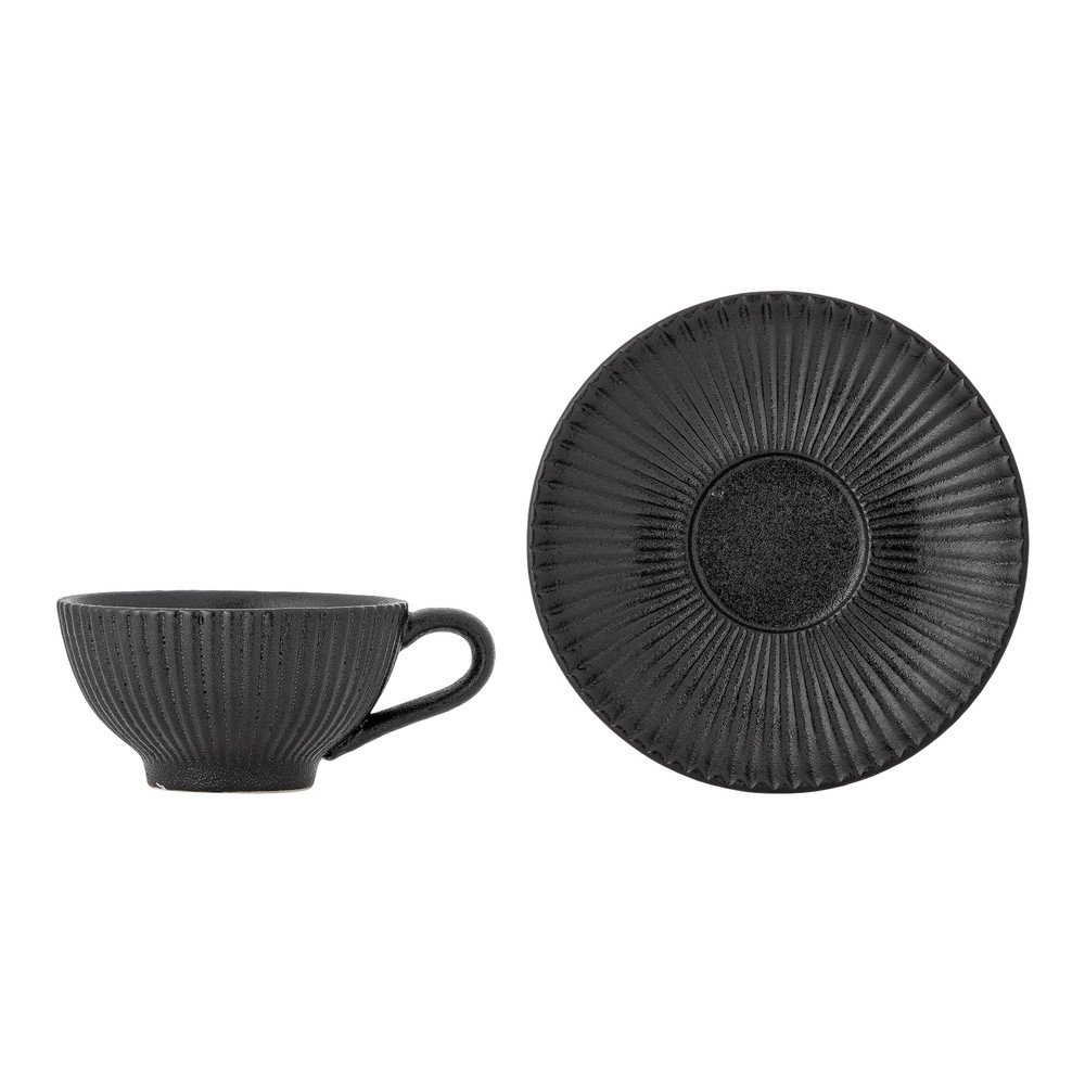 Czarna filiżanka do cappuccino ceramiczna 200 ml Neri – Bloomingville (zdjęcie 6)