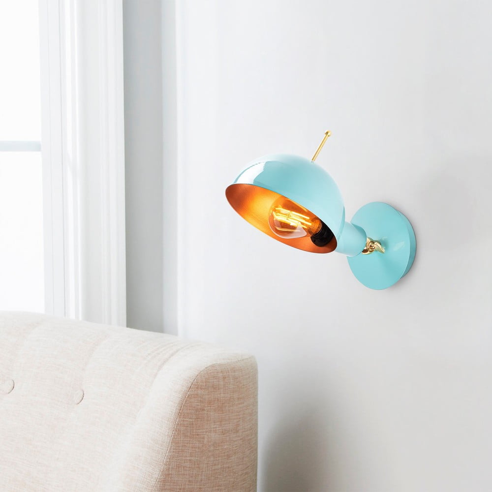 Jasnoniebieski/w kolorze brązu kinkiet ø 15 cm Azzar – Opviq lights (zdjęcie 3)