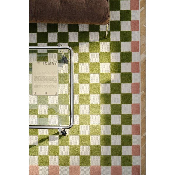 Zielony/różowy dywan odpowiedni na zewnątrz 200x290 cm Enja – Jotex-image-1