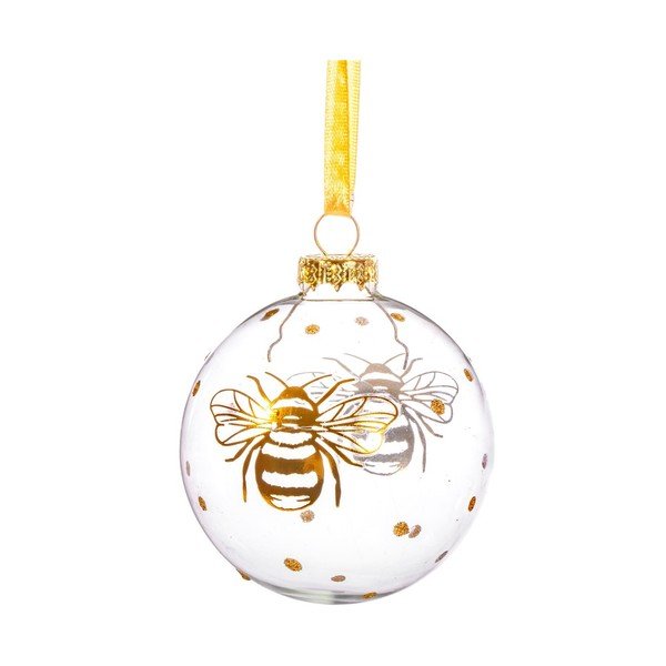 Szklana bombka wykonana ręcznie ø 8 cm Golden Bee – Sass & Belle