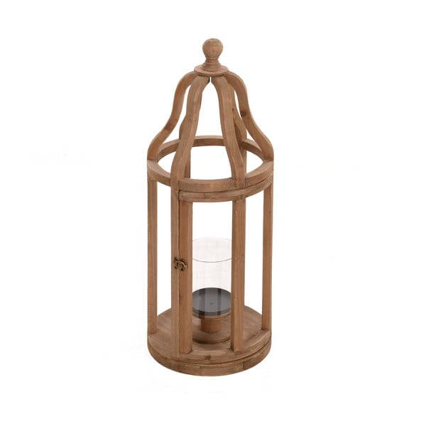 Lampion drewniany Beige, 27x72 cm