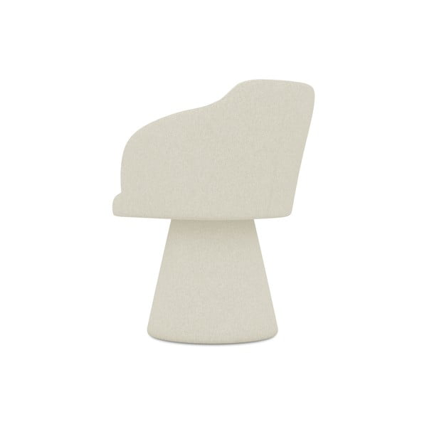 Kremowy tapicerowany fotel jadalniany Kanoa – Makamii-image-3