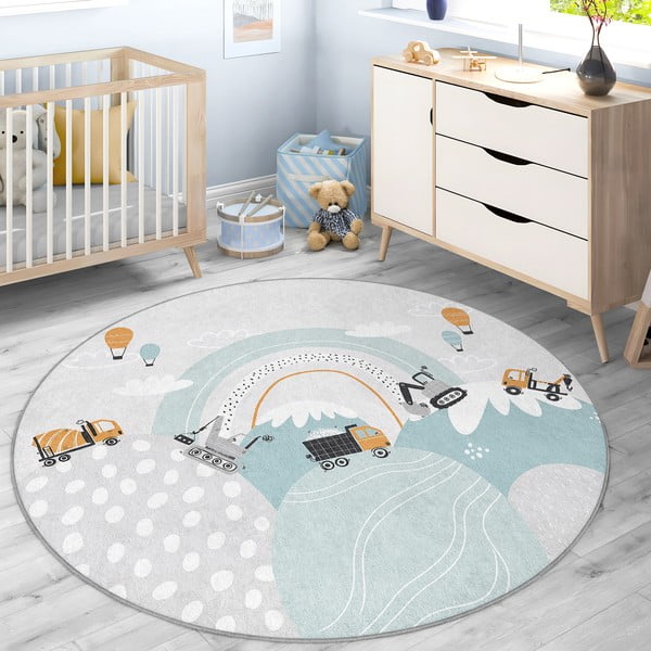 Dywan dziecięcy odpowiedni do prania ø150 cm Snowy Hills – Mila Home-image-1