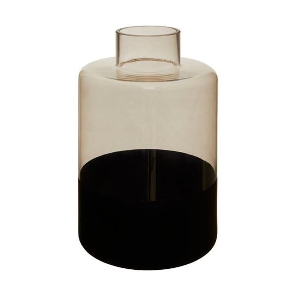 Szklany wazon z czarnymi detalami Premier Houseware Cova, wys. 32 cm