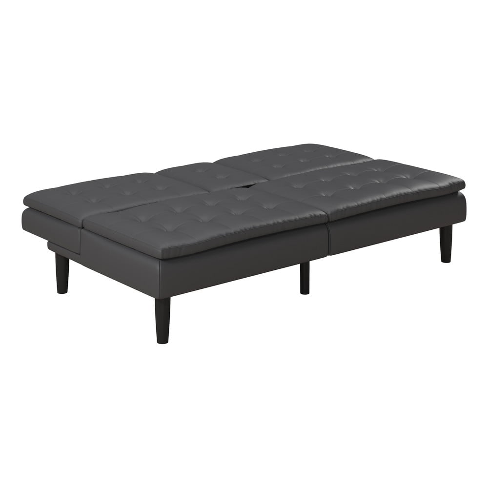 Szara rozkładana sofa z imitacji skóry 191 cm Maine – Støraa (zdjęcie 11)