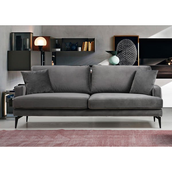 Szara sofa 205 cm Papira – Balcab Home-image-2