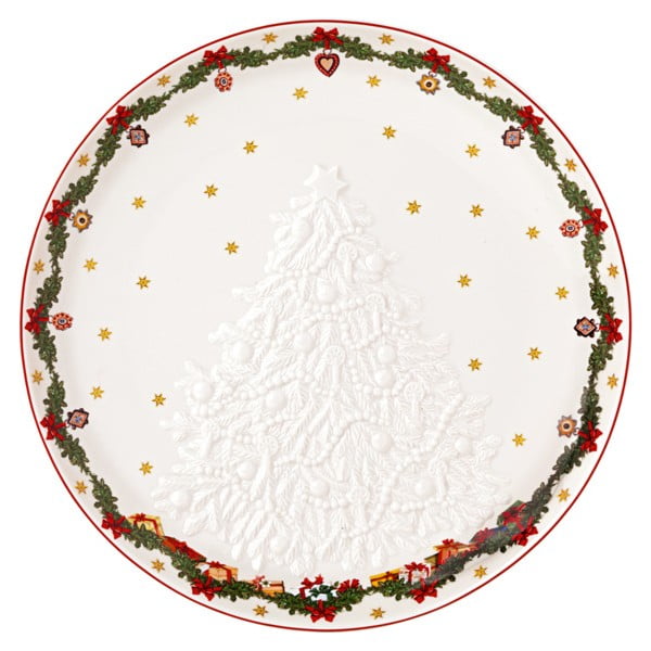 Porcelanowy talerz z motywem świątecznym Villeroy & Boch, ø 25,5 cm