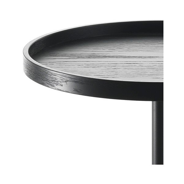 Czarny stolik Tomasucci Ambrogio, ⌀ 46 cm-image-2