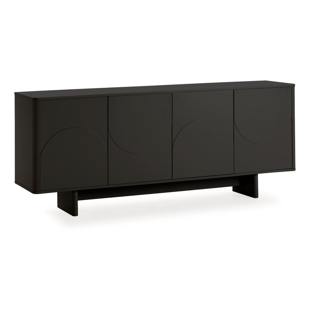 Czarna komoda 180x75x40 cm Solei – MOME (zdjęcie 3)