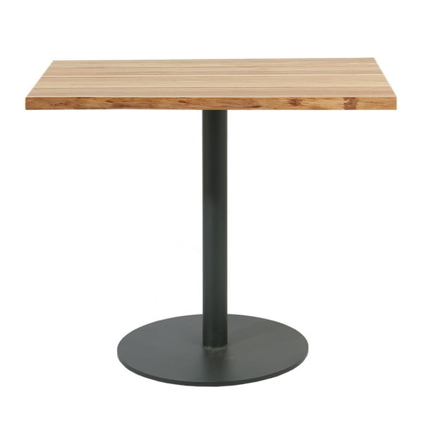 Stół do jadalni z blatem z drewna orzecha indhouse Ontario, 60x60 cm