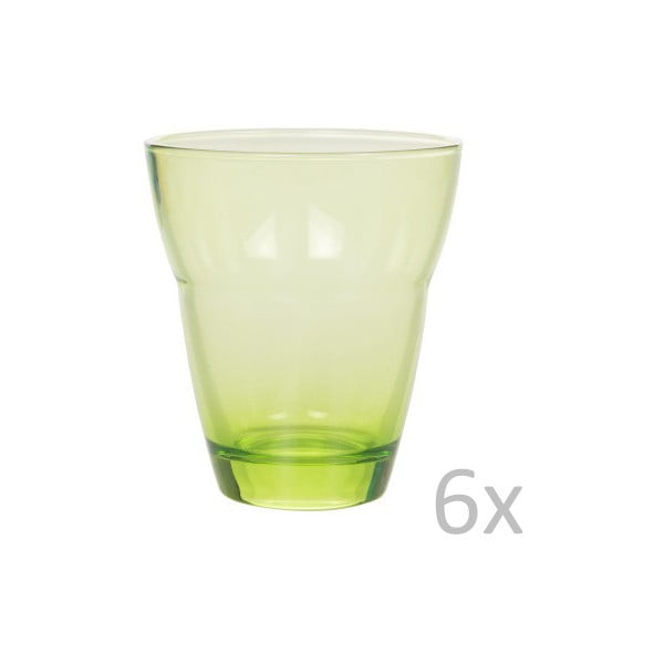 Zestaw zielonych szklanek Kaleidos Vetro, 6 szt