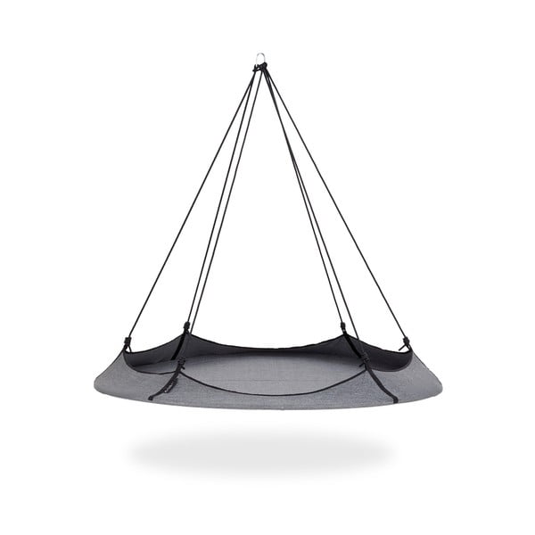 Szara huśtawka ogrodowa ze stojakiem –  Hangout Pod-image-3