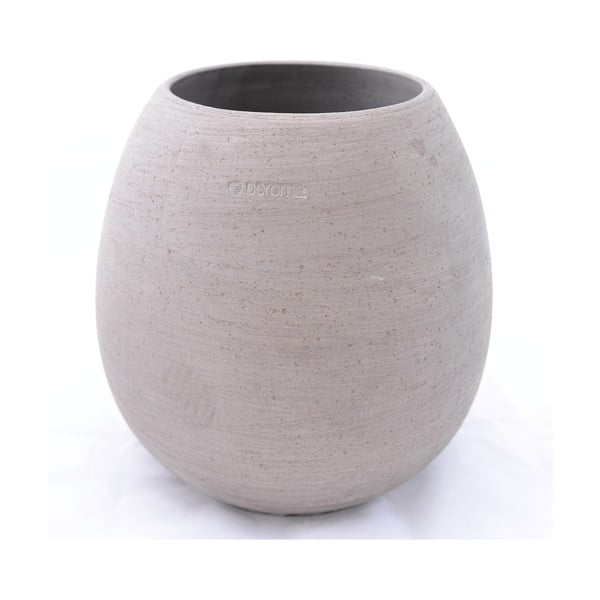 Doniczka ceramiczna Goccia 38 cm, szara