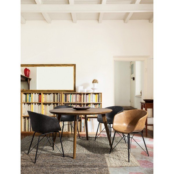 Ciemnoszare tapicerowane krzesło Warhol – Bizzotto-image-1