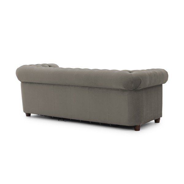 Szara aksamitna rozkładana sofa 203 cm York Blik – Ropez-image-3