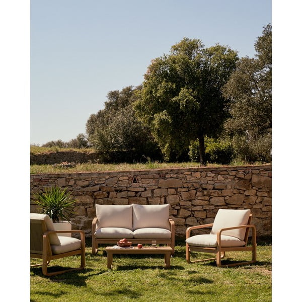 Stolik z litego drewna eukaliptusowego w naturalnym kolorze 60x100 cm Sacaleta – Kave Home-image-2