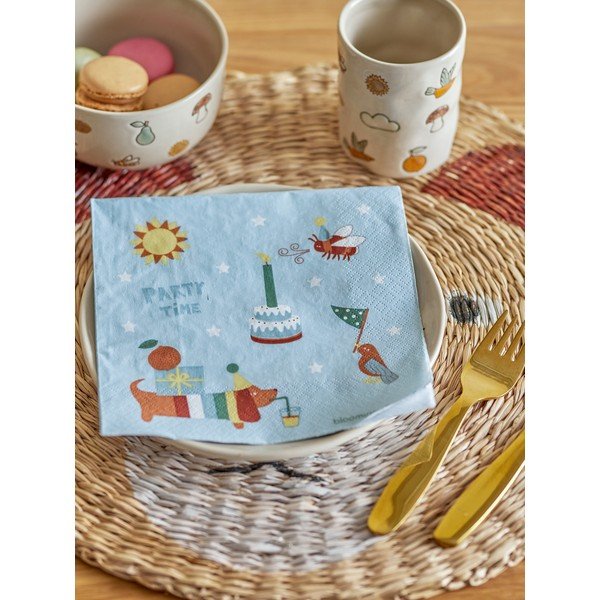 Papierowe serwetki zestaw 20 szt. Charlie – Bloomingville Mini-image-1