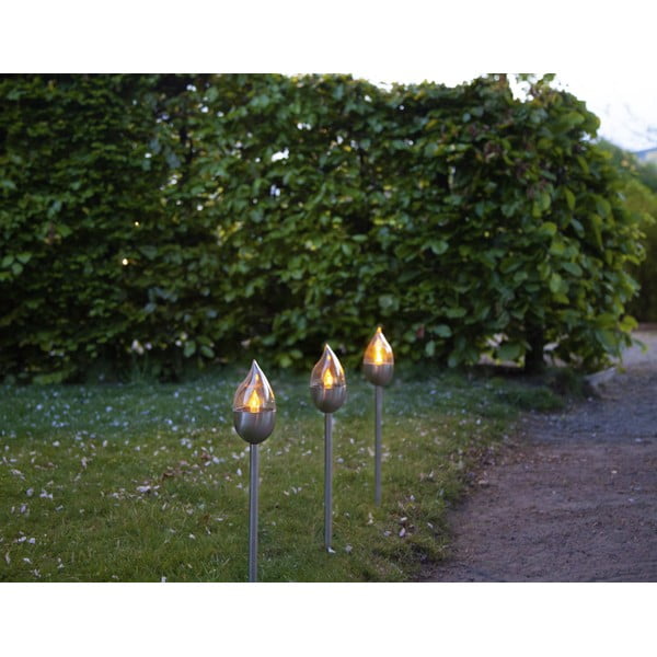 Zestaw 3 ogrodowych dekoracji świetlnych LED Star Trading Olympus, wys. 40 cm