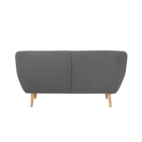 Szara aksamitna sofa Mazzini Sofas Sardaigne, 158 cm-image-4