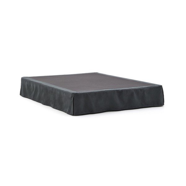 Antracytowe tapicerowane łóżko dwuosobowe 150x190 cm Jaira – Kave Home