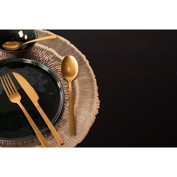 Mata stołowa w kolorze złota Tiseco Home Studio, ⌀ 38 cm-image-1