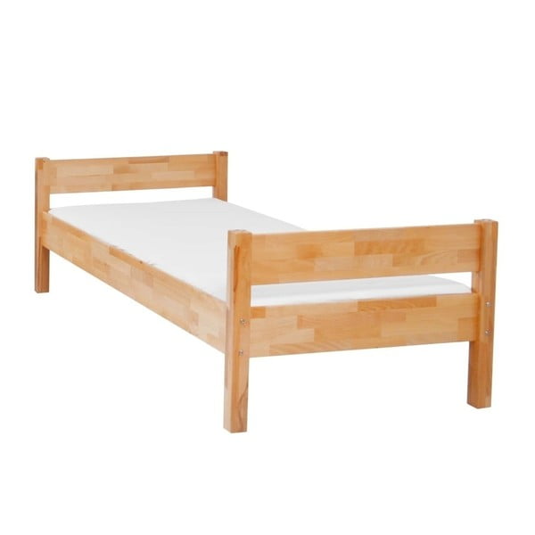 Łożko dziecięce z litego drewna bukowego Mobi furniture Mia, 200x90 cm